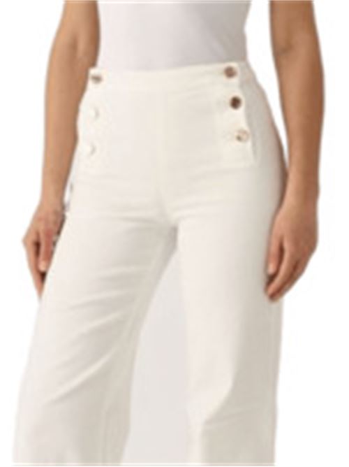 jeans donna bottoni cotone stretch neve TWINSET | 251TP259000282